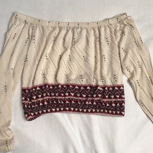 Long sleeve crop top